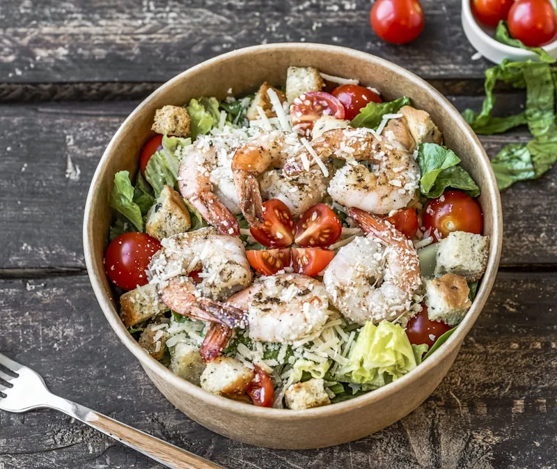 Signature wedge salad with toppings